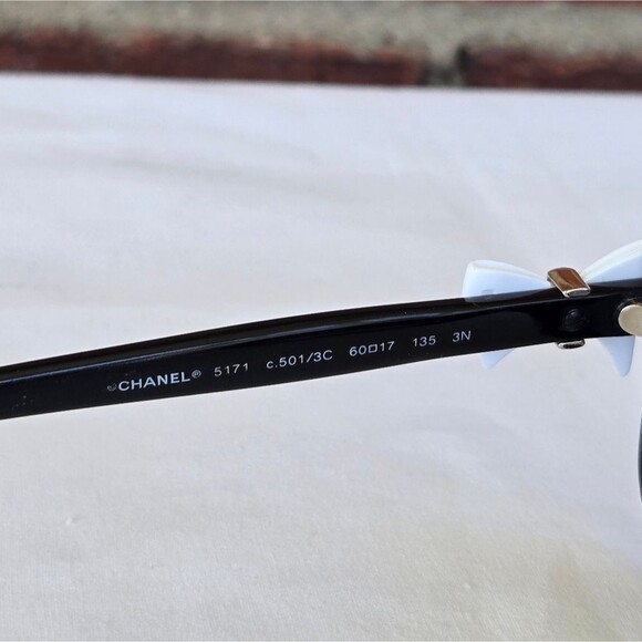 AUTHENTIC Chanel sunglasses white Bows Gradient - Picture 7 of 9